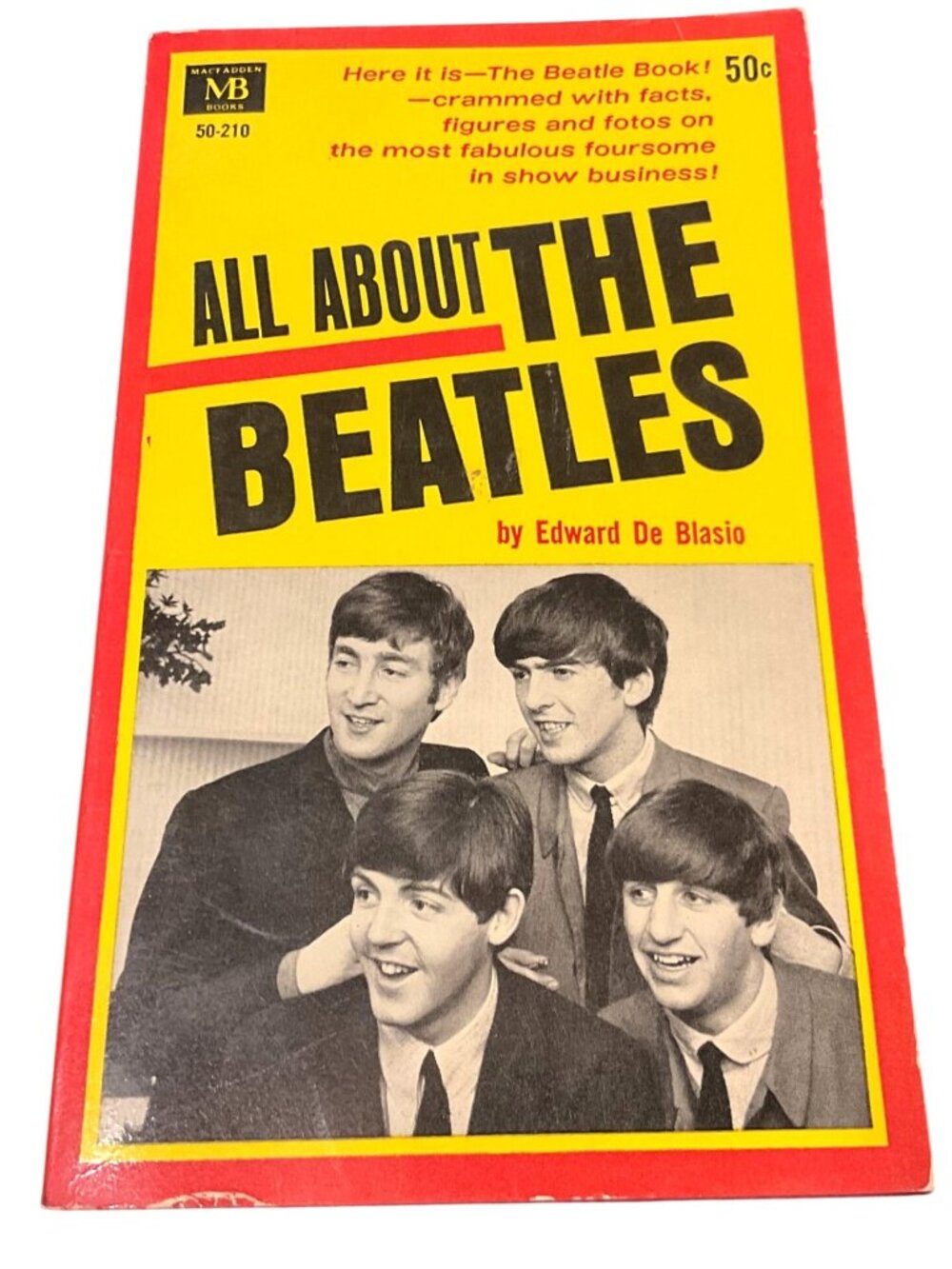 Vtg All About The Beatles Paperback Book By Edward De Blasio 1964 With Photos